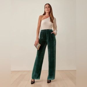 Reformation Petites Wes Velvet Pants